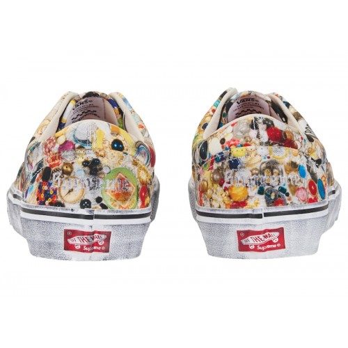 Vans Era Supreme x Mike Kelley White - мужская сетка размеров
