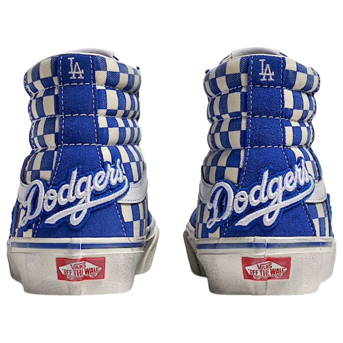 Vans SK8-Hi Los Angeles Dodgers Classic Blue - мужская сетка размеров Vans SK8-Hi Los Angeles Dodgers Classic Blue - мужская сетка размеров