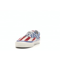 Кроссовки Vans Era 95 Anaheim Factory Red Stripes Blue Checkers