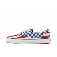 Кроссовки Vans Era 95 Anaheim Factory Red Stripes Blue Checkers