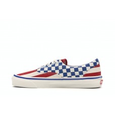 Кроссовки Vans Era 95 Anaheim Factory Red Stripes Blue Checkers