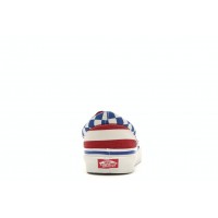 Кроссовки Vans Era 95 Anaheim Factory Red Stripes Blue Checkers