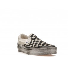 Кроссовки Vans Vault UA OG Classic Slip-On LX Stressed Black Checkerboard
