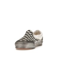 Кроссовки Vans Vault UA OG Classic Slip-On LX Stressed Black Checkerboard