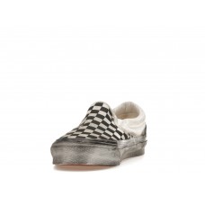 Кроссовки Vans Vault UA OG Classic Slip-On LX Stressed Black Checkerboard