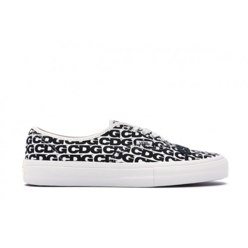 Кроссы Vans Authentic Comme des Garcons White Heel Tab - мужская сетка размеров