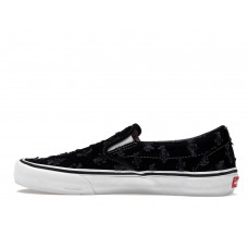 Кроссовки Vans Slip-On Supreme Hole Punch Denim Black