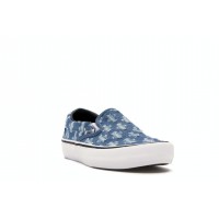 Кроссовки Vans Slip-On Supreme Hole Punch Denim Blue