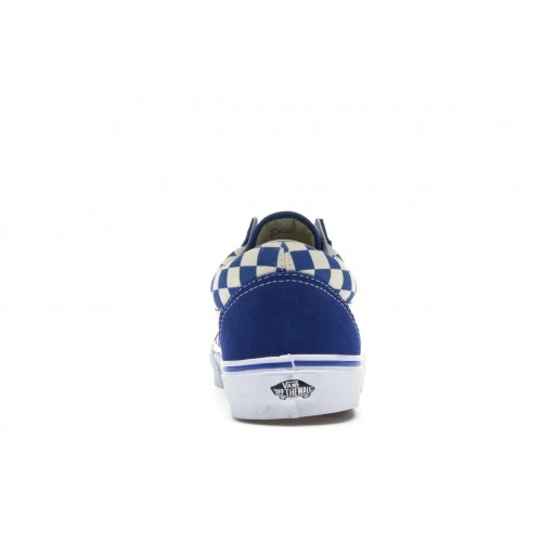 Кеды Vans Old Skool Blue Checkerboard - мужская сетка размеров