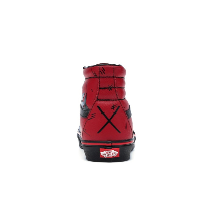 Marvel x Vans SK8-Hi Deadpool - мужская сетка размеров Marvel x Vans SK8-Hi Deadpool - мужская сетка размеров
