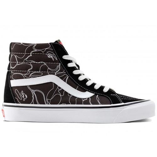 Кроссы Vans Sk8-Hi 38 DX Bape Line ABC Camo - мужская сетка размеров