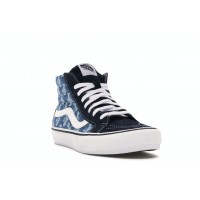 Кроссовки Vans Sk8-Hi Supreme Hole Punch Denim Blue