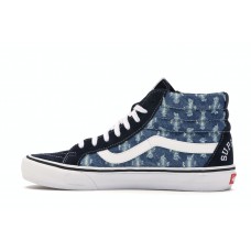 Кроссовки Vans Sk8-Hi Supreme Hole Punch Denim Blue