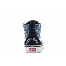 Кроссовки Vans Sk8-Hi Supreme Hole Punch Denim Blue