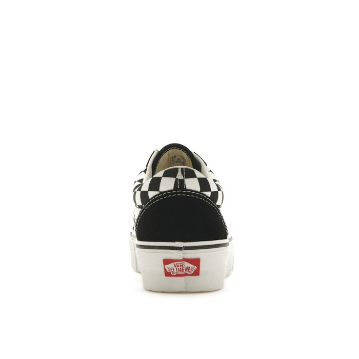 Vans Old Skool Platform Black White Checkerboard - мужская сетка размеров Vans Old Skool Platform Black White Checkerboard - мужская сетка размеров
