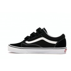 Кроссовки Vans Old Skool Velcro Black White