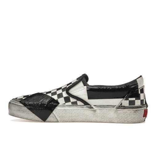 Кроссы Vans Classic Slip-On VLT LX Lux Duct Tape Checkerboard - мужская сетка размеров