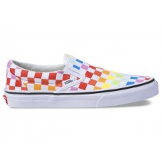 Кроссовки Vans Classic Slip-On Rainbow Checkerboard