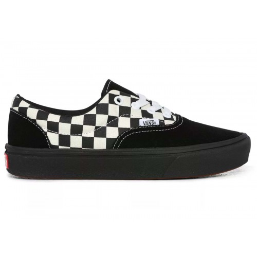 Кеды Vans Era ComfyCush Mixed Media Checkerboard Black White - мужская сетка размеров