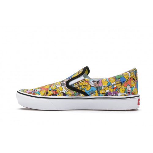 Кеды Vans Comfycush Slip-On The Simpsons Collage - мужская сетка размеров