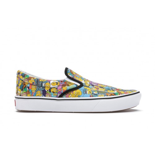 Кеды Vans Comfycush Slip-On The Simpsons Collage - мужская сетка размеров