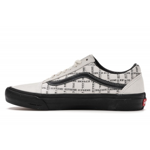 Кеды Vans Old Skool Supreme Grid White - мужская сетка размеров
