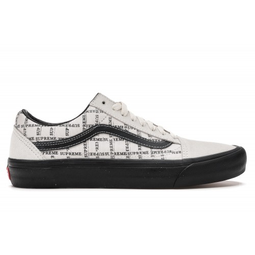 Кеды Vans Old Skool Supreme Grid White - мужская сетка размеров