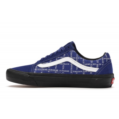 Кеды Vans Old Skool Supreme Grid Blue - мужская сетка размеров