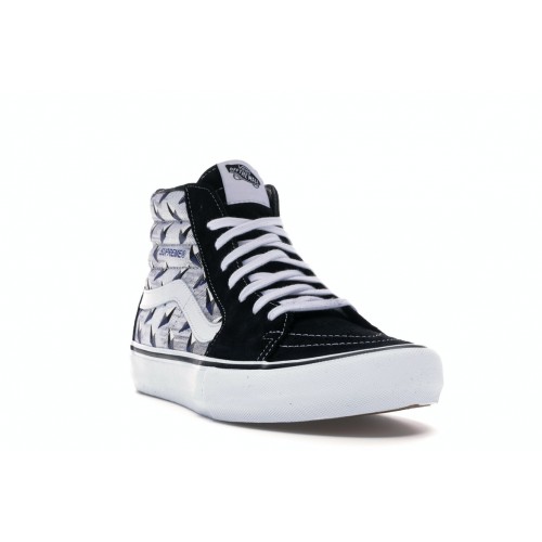 Кеды Vans Sk8-Hi Supreme Diamond Plate Black - мужская сетка размеров