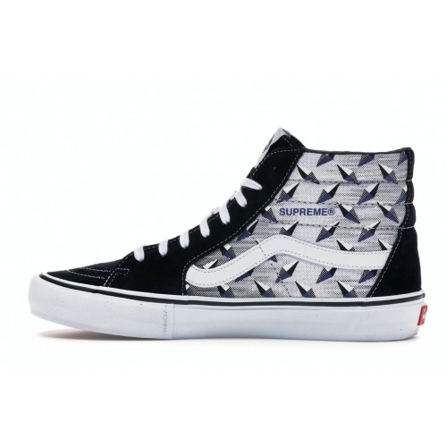 Кеды Vans Sk8-Hi Supreme Diamond Plate Black - мужская сетка размеров