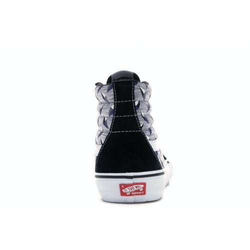 Кеды Vans Sk8-Hi Supreme Diamond Plate Black - мужская сетка размеров
