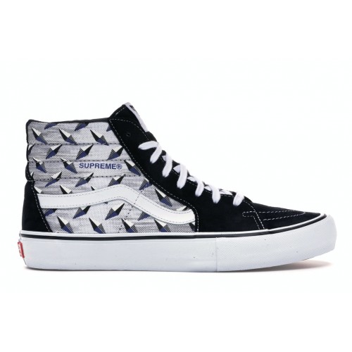 Кеды Vans Sk8-Hi Supreme Diamond Plate Black - мужская сетка размеров
