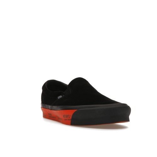 Кроссы Vans Slip-On WTAPS Black Orange - мужская сетка размеров