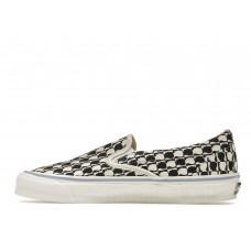 Кроссовки Vans OG Slip-On LX Brain Dead Checkerboard