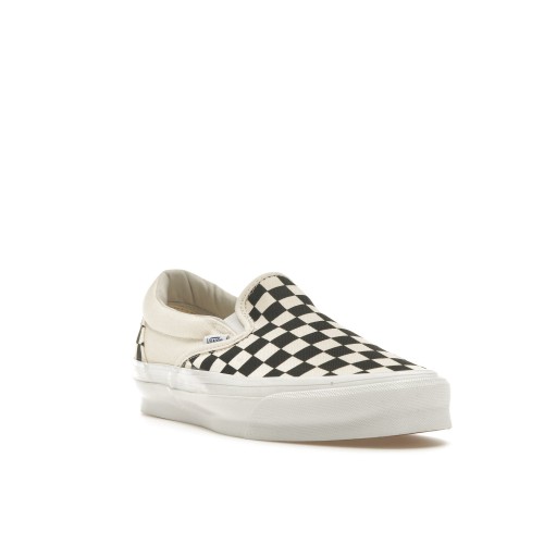 Кроссы Vans Vault Classic Slip-On Sail Checkerboard - мужская сетка размеров