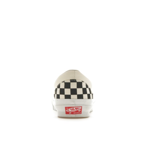 Кроссы Vans Vault Classic Slip-On Sail Checkerboard - мужская сетка размеров