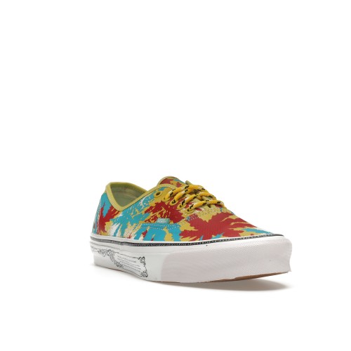 Кеды Vans Vault UA OG Authentic LX Aries Weed Leaf Yellow - мужская сетка размеров