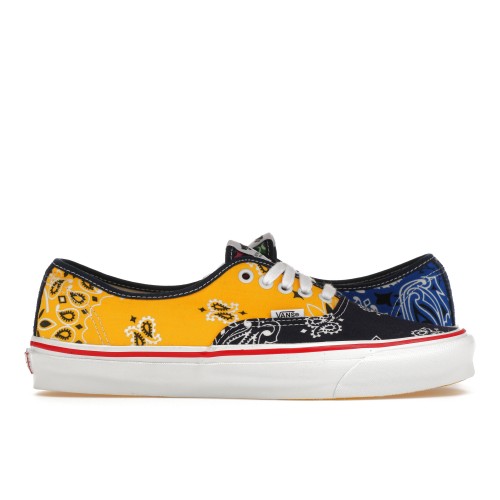 Кроссы Vans Vault OG Authentic LX Bedwin & the Heartbreakers Multi-Color Yellow Bandana - мужская сетка размеров