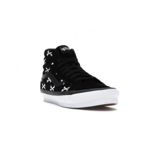 Кроссы Vans Sk8-Hi WTAPS Bones Black - мужская сетка размеров