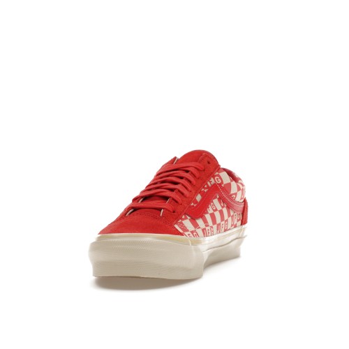 Кроссы Vans Vault OG Style 36 LX Joe Freshgoods The Honeymoon Stage Red - мужская сетка размеров