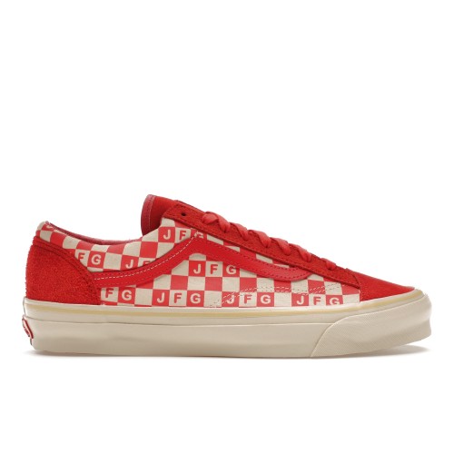 Кроссы Vans Vault OG Style 36 LX Joe Freshgoods The Honeymoon Stage Red - мужская сетка размеров