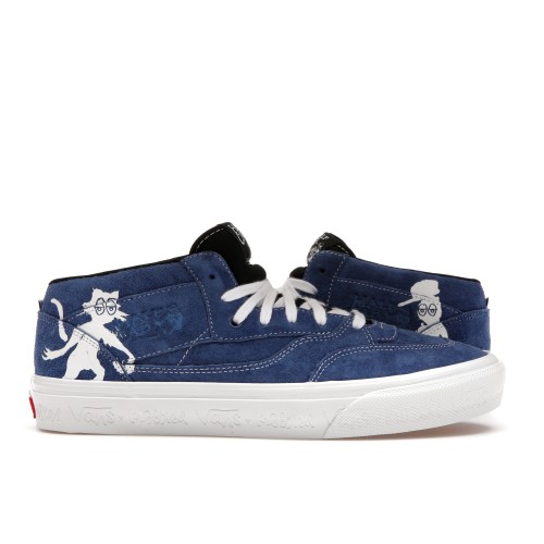 Кроссы Vans Half Cab Krooked VCU by Natas For Ray Blue - мужская сетка размеров