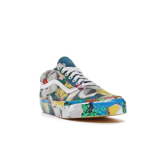 Кеды Vans Old Skool KENZO Floral Yellow - мужская сетка размеров