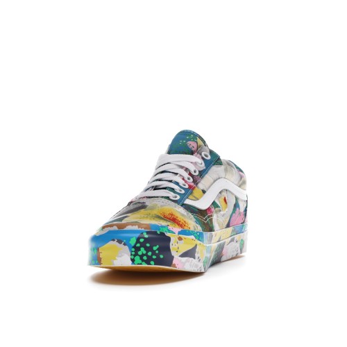 Кеды Vans Old Skool KENZO Floral Yellow - мужская сетка размеров