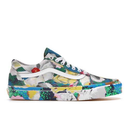 Кеды Vans Old Skool KENZO Floral Yellow - мужская сетка размеров