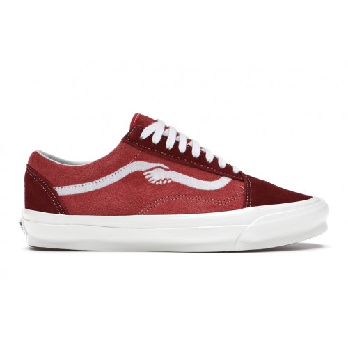 Кеды Vans Old Skool Notre Red - мужская сетка размеров