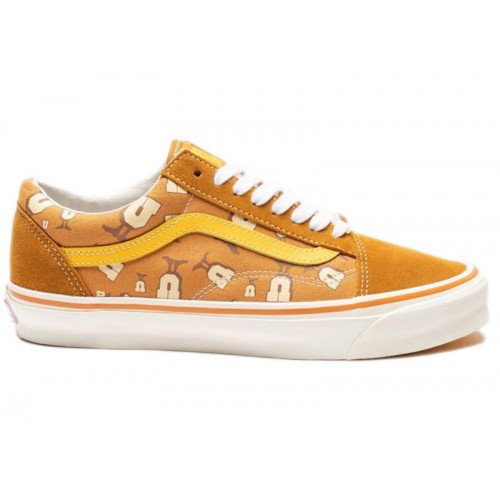 Vans Vault OG Old Skool LX Undefeated U-Man Buckthorn Brown - мужская сетка размеров