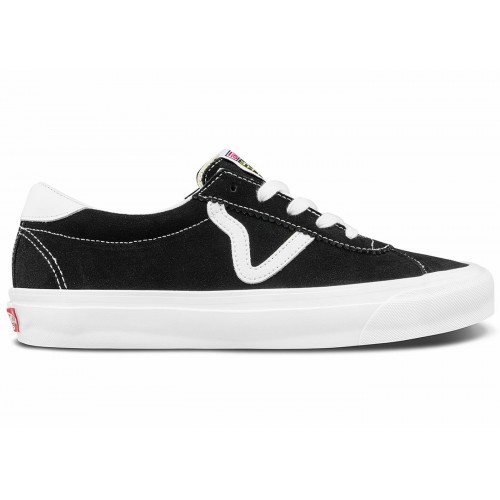 Кроссы Vans OG Epoch LX Black True White - мужская сетка размеров