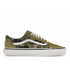 Кроссовки Vans Old Skool 36 DX Bape Green ABC Camo