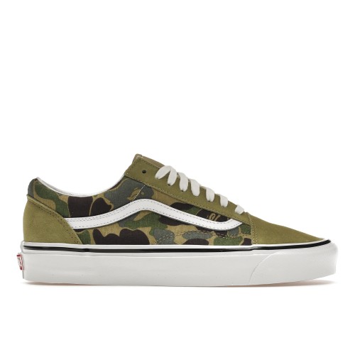 Vans BAPE x Old Skool 36 DX Green Camo - мужская сетка размеров